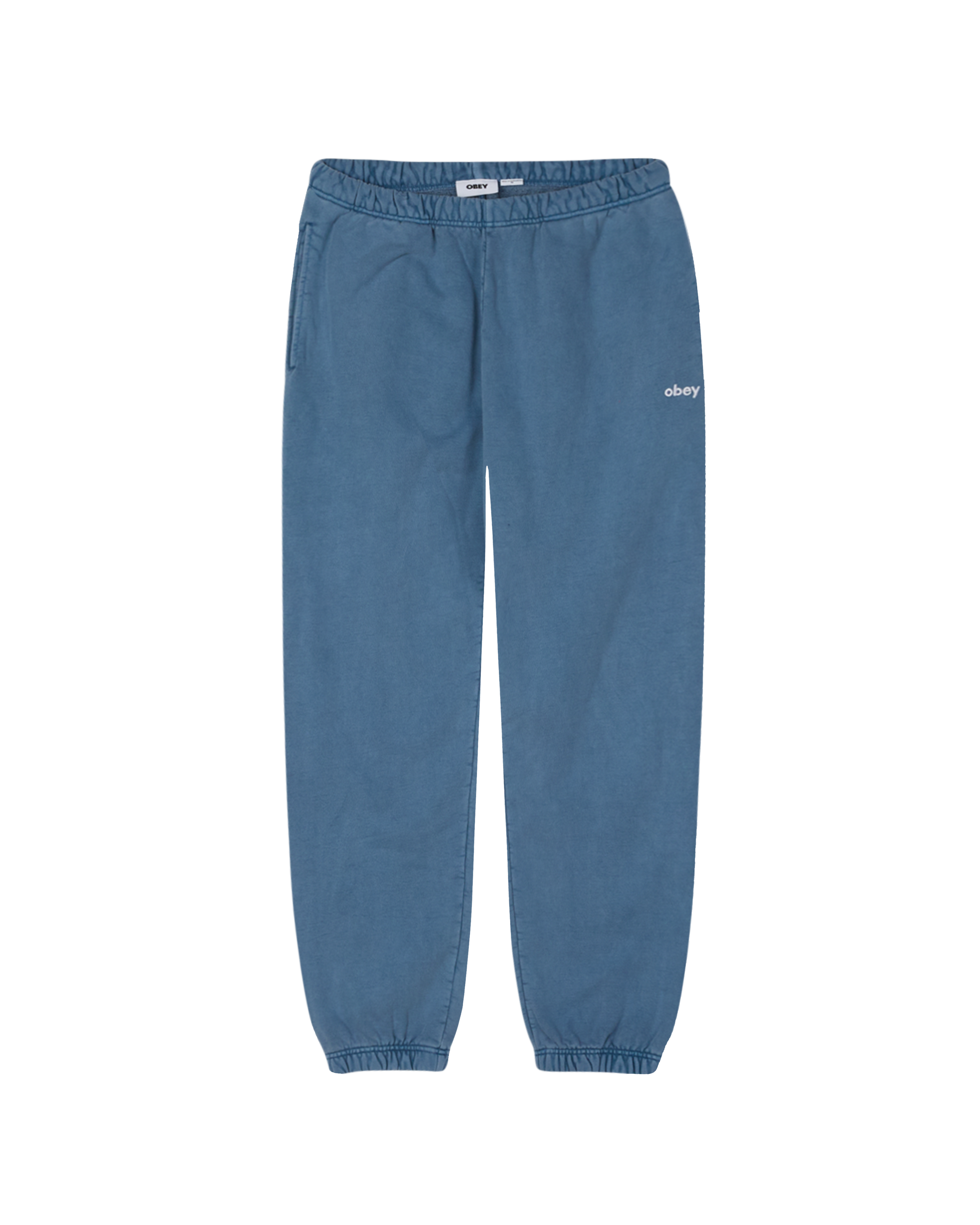 obey lowercase pigment sweatpant pigment coronet blue (zoomed)