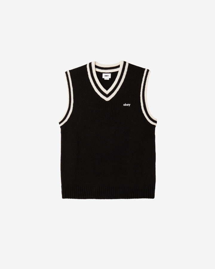 ALDEN SWEATER VEST BLACK