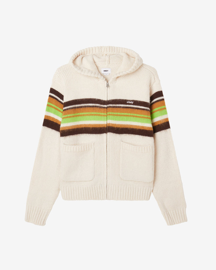 MYERS ZIP SWEATER UNBLEACHED MULTI