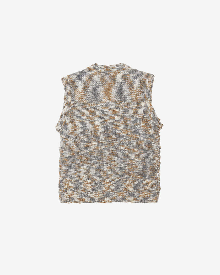 obey reuben sweater vest grey multi