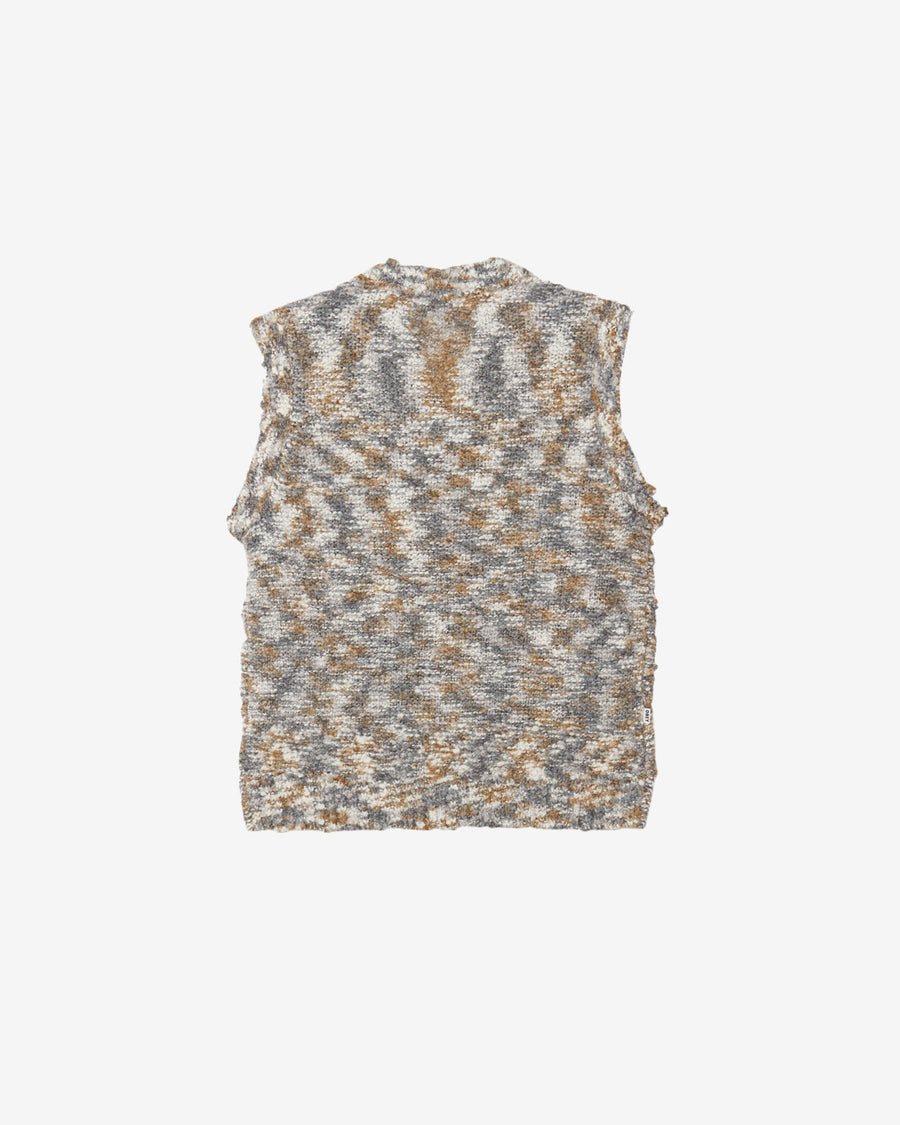 obey reuben sweater vest grey multi