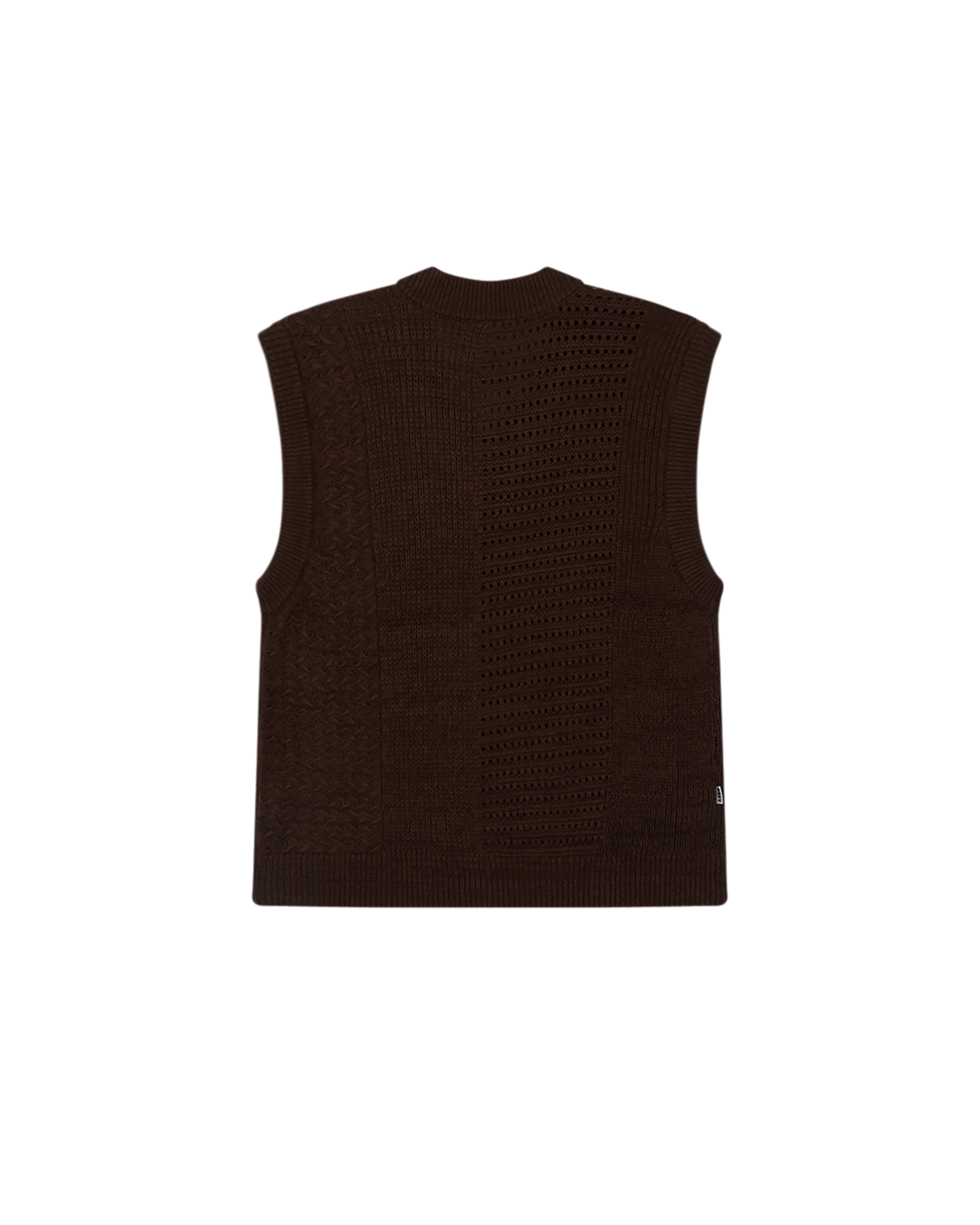 obey garret sweater vest java brown