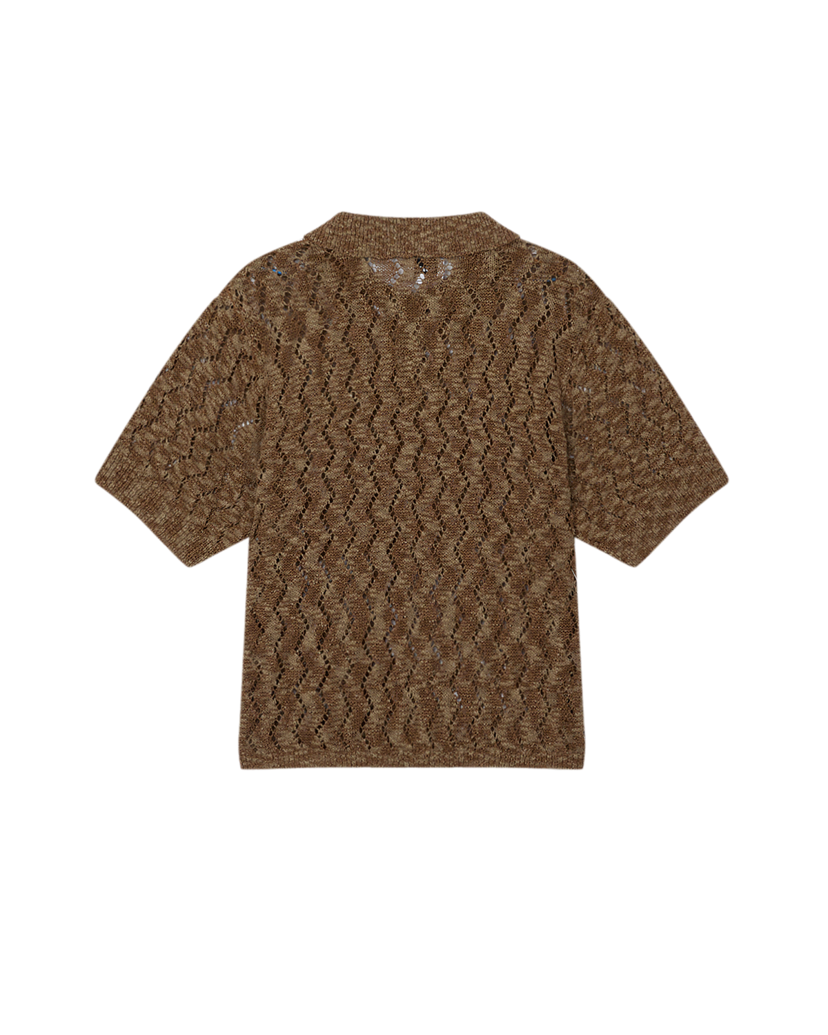 obey andre polo sweater toffee brown