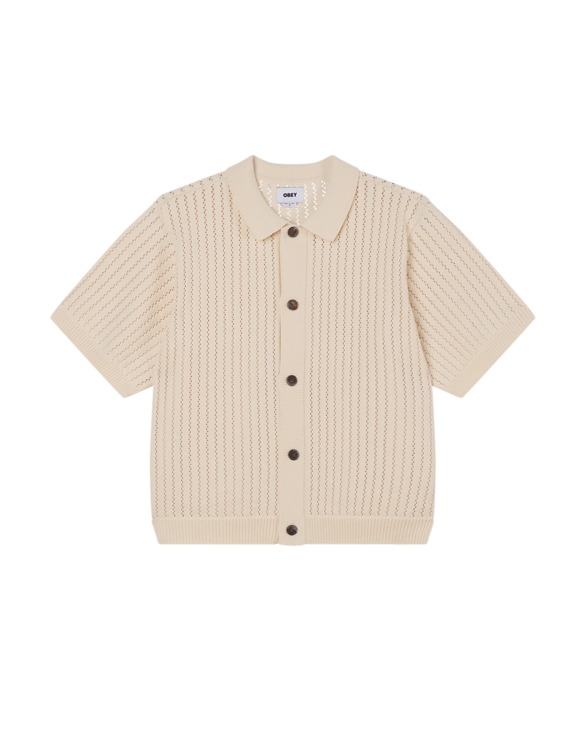 obey dez sweater shirt unbleached