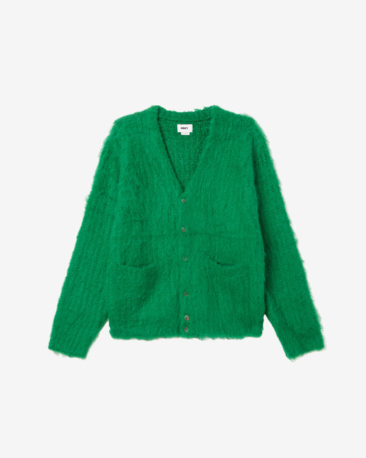 PATRON CARDIGAN BRIGHT GREEN