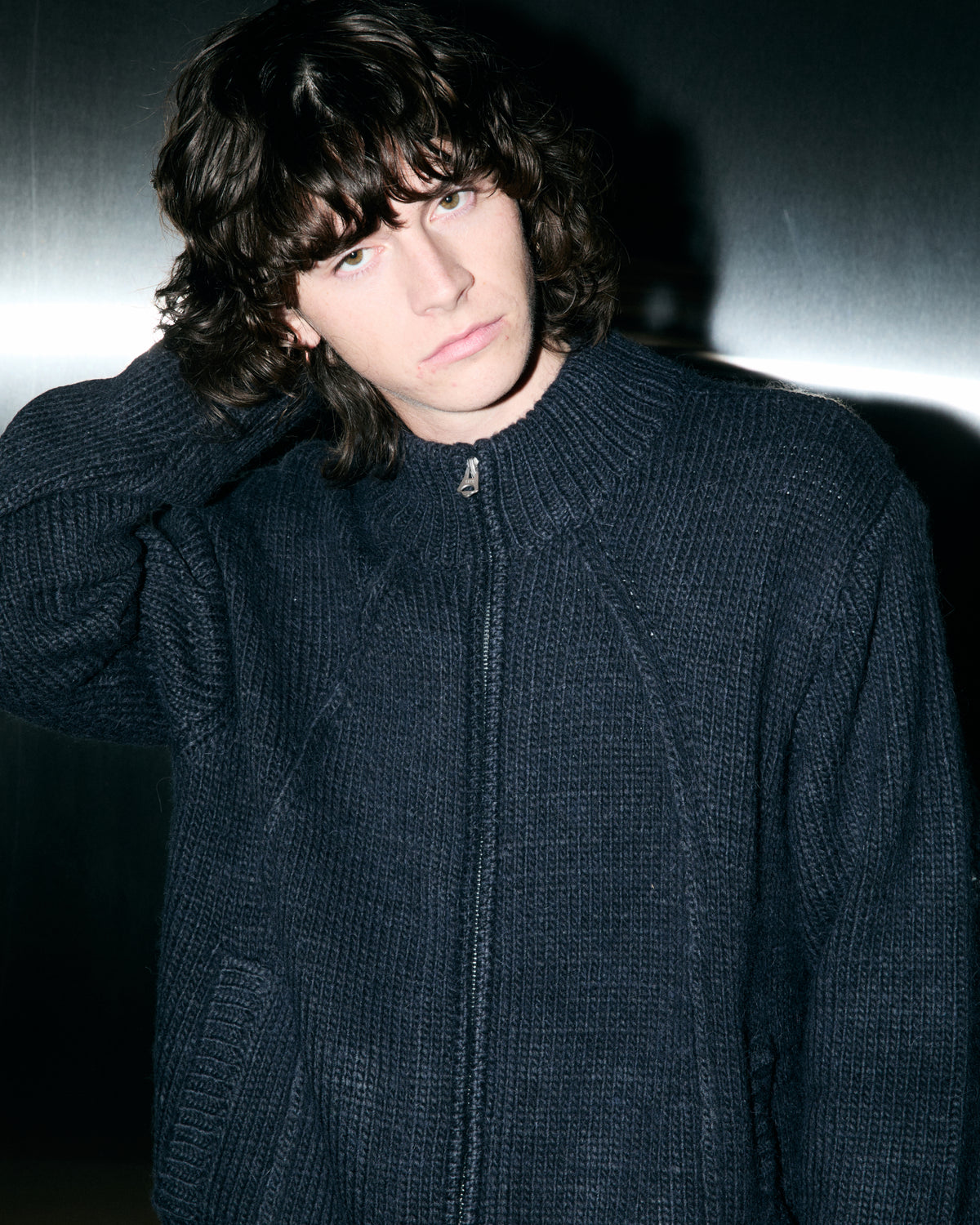 RYO ZIP UP CARDIGAN (zoomed)
