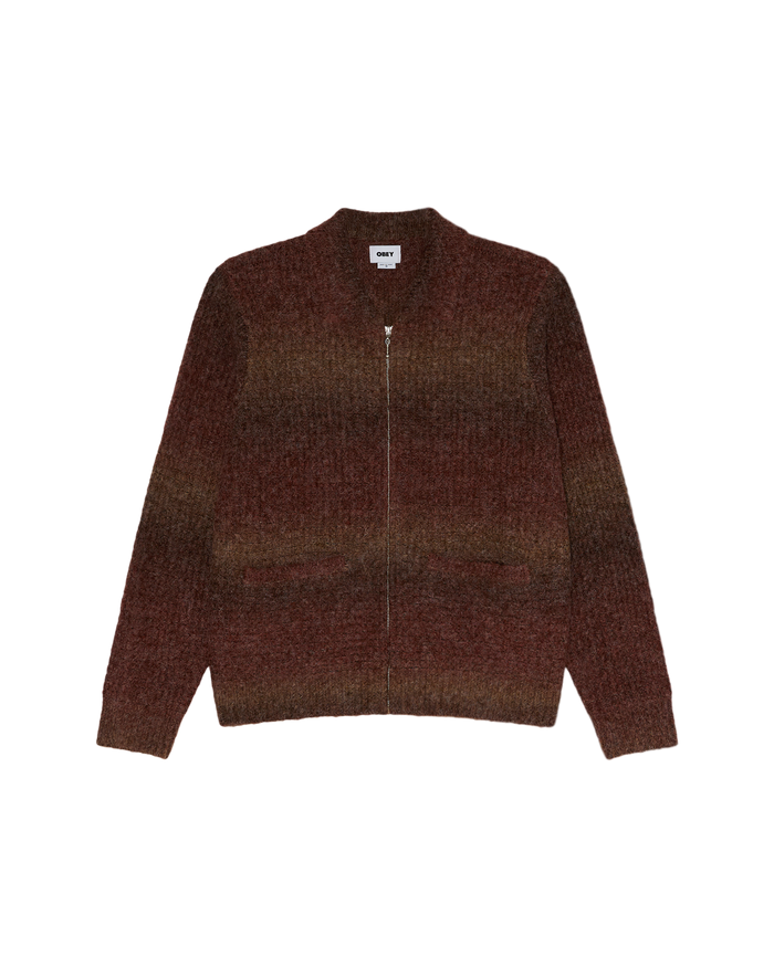 obey-anton-gradient-cardigan-brown-multi