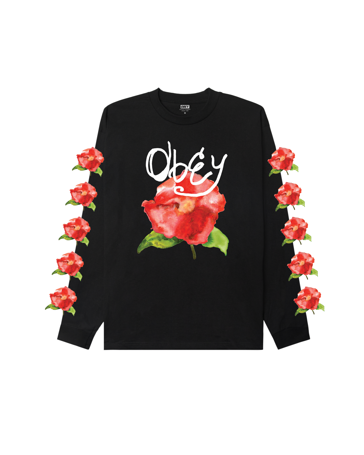 WATERCOLOR POPPY CLASSIC LS T-SHIRT