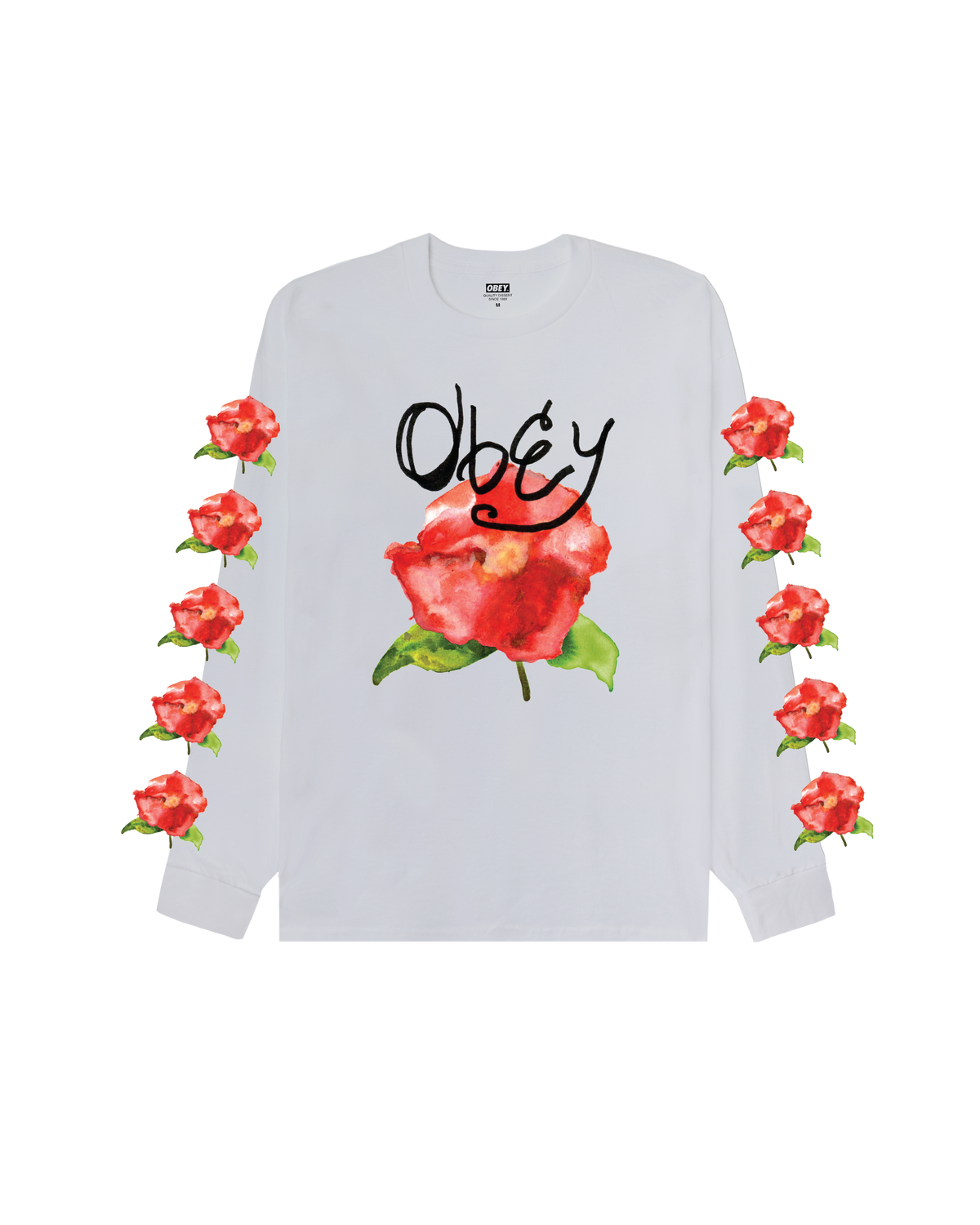 WATERCOLOR POPPY CLASSIC LS T-SHIRT