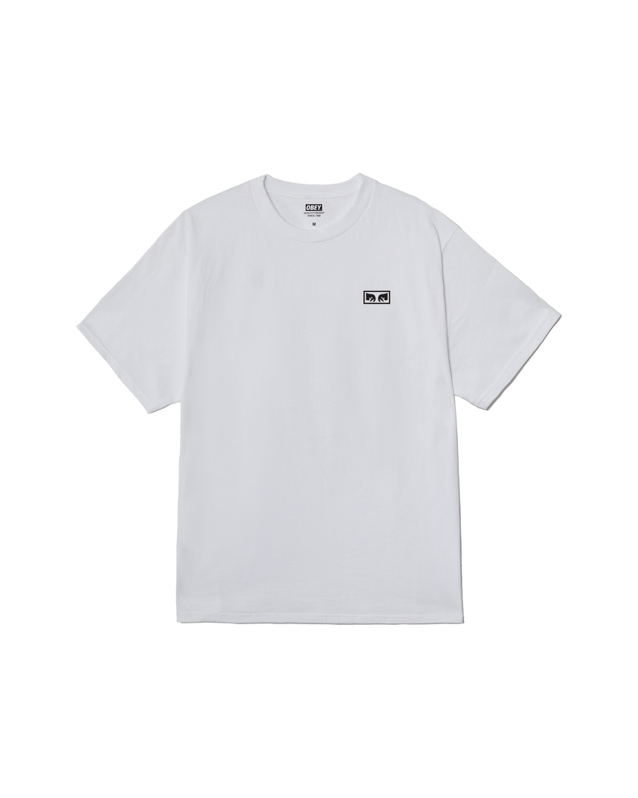 obey eyes iii classic t shirt white