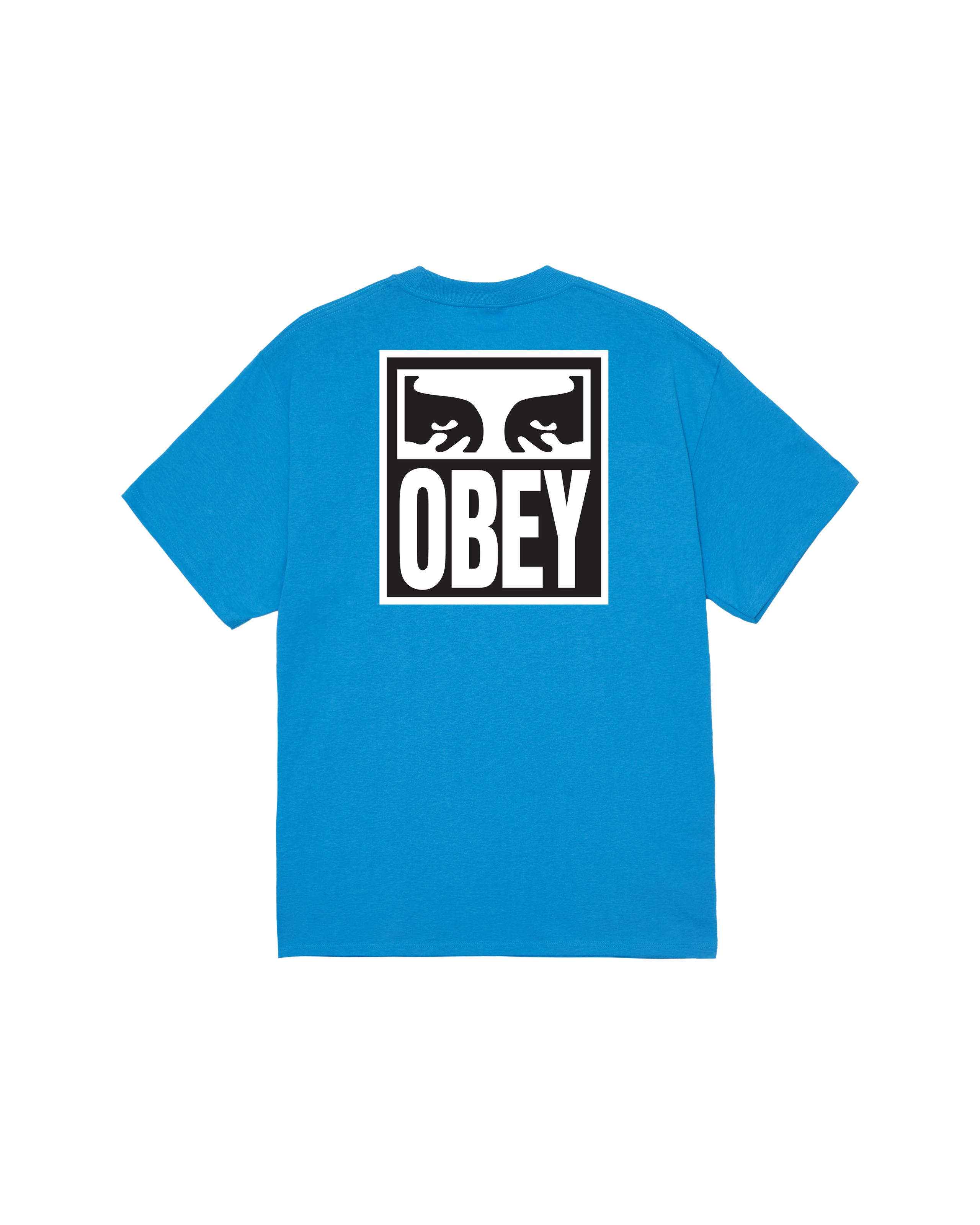 obey eyes icon ii classic t shirt azure blue