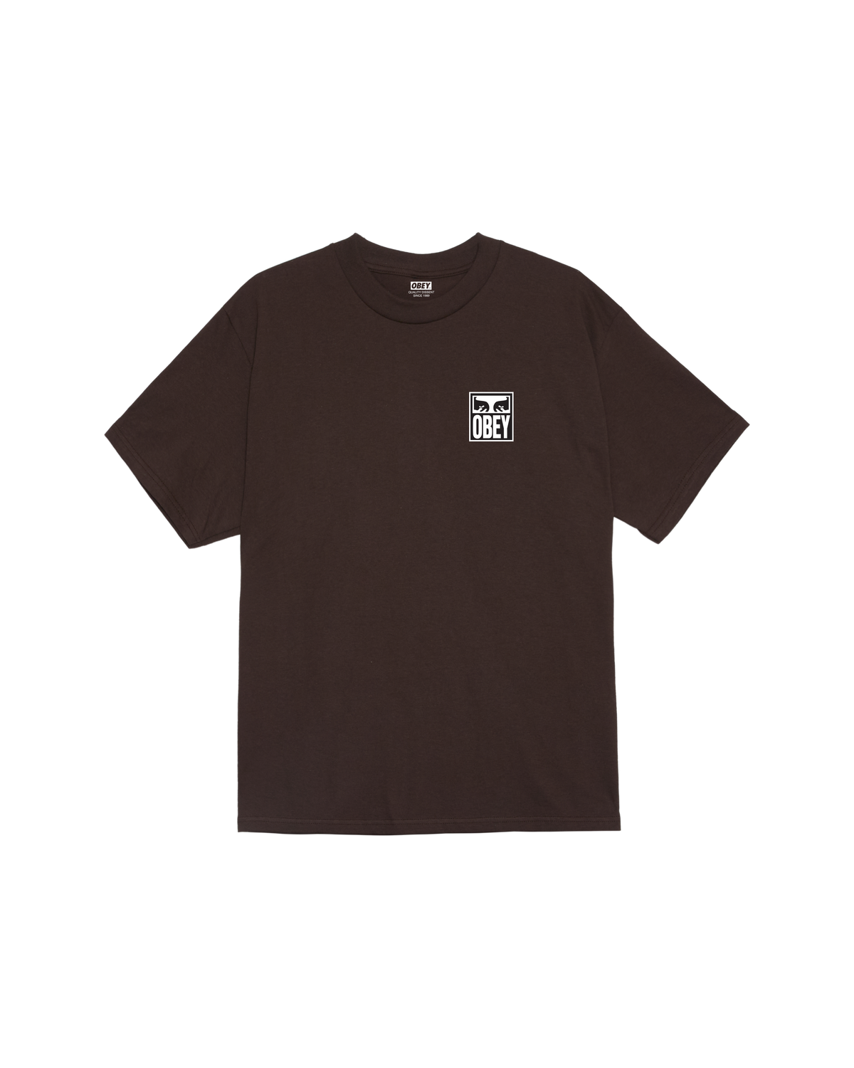 obey eyes icon ii classic t shirt java brown