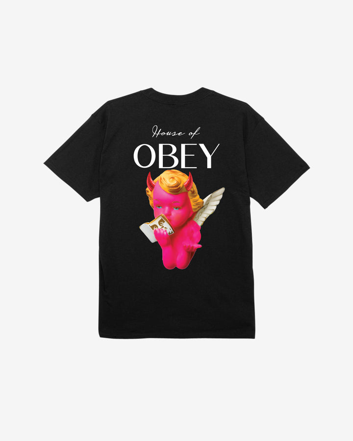 HOUSE OF OBEY CLASSIC T-SHIRT BLACK