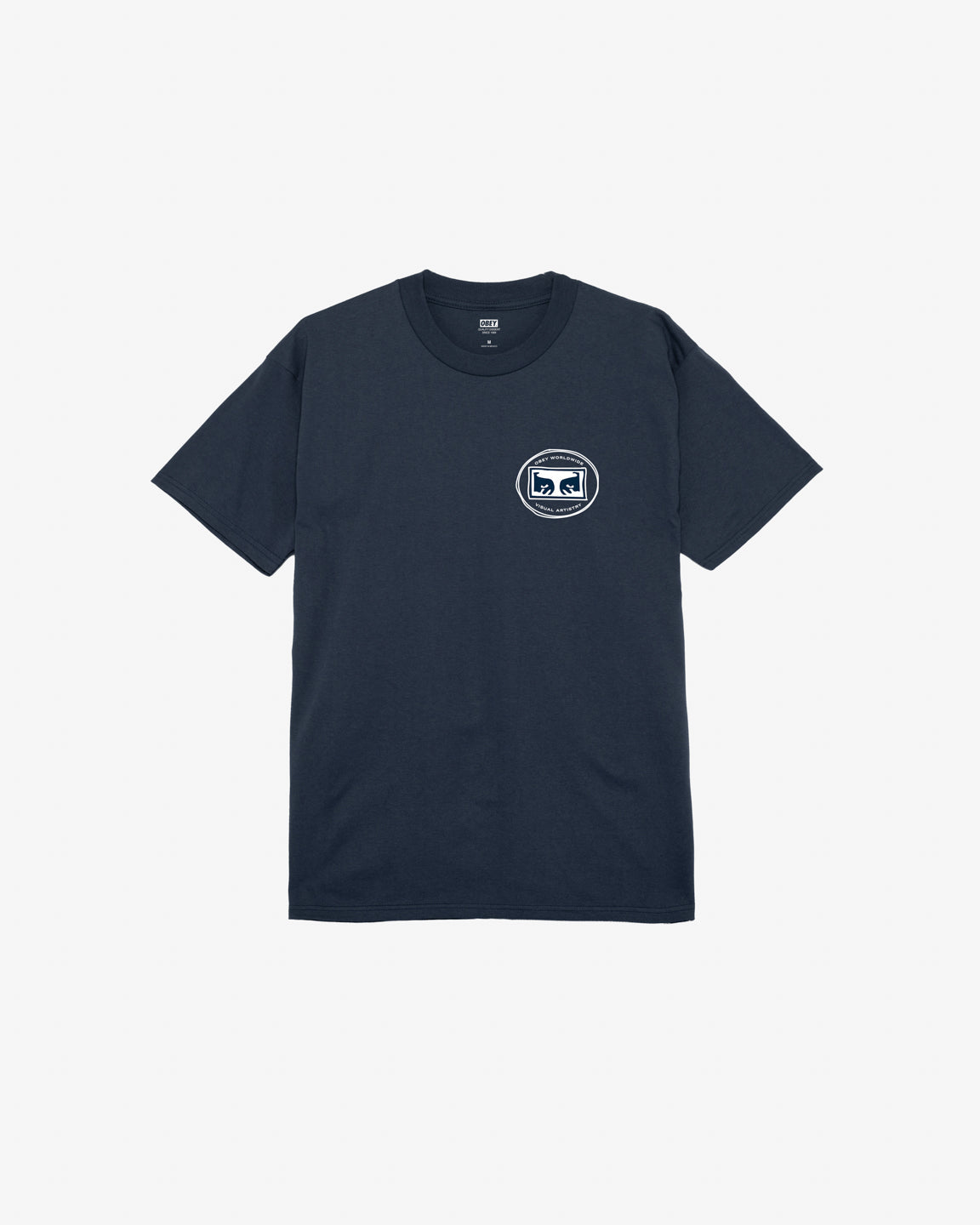 obey in the round classic t shirt navy