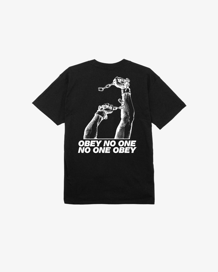 NO ONE OBEY CLASSIC T-SHIRT BLACK