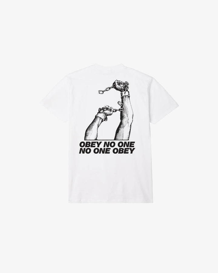 NO ONE OBEY CLASSIC T-SHIRT WHITE