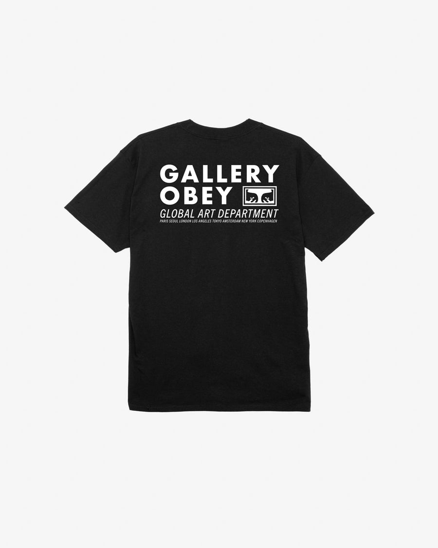 obey global art department classic t shirt black