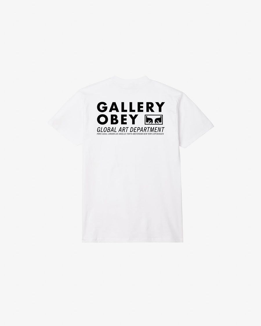 obey global art department classic t shirt white