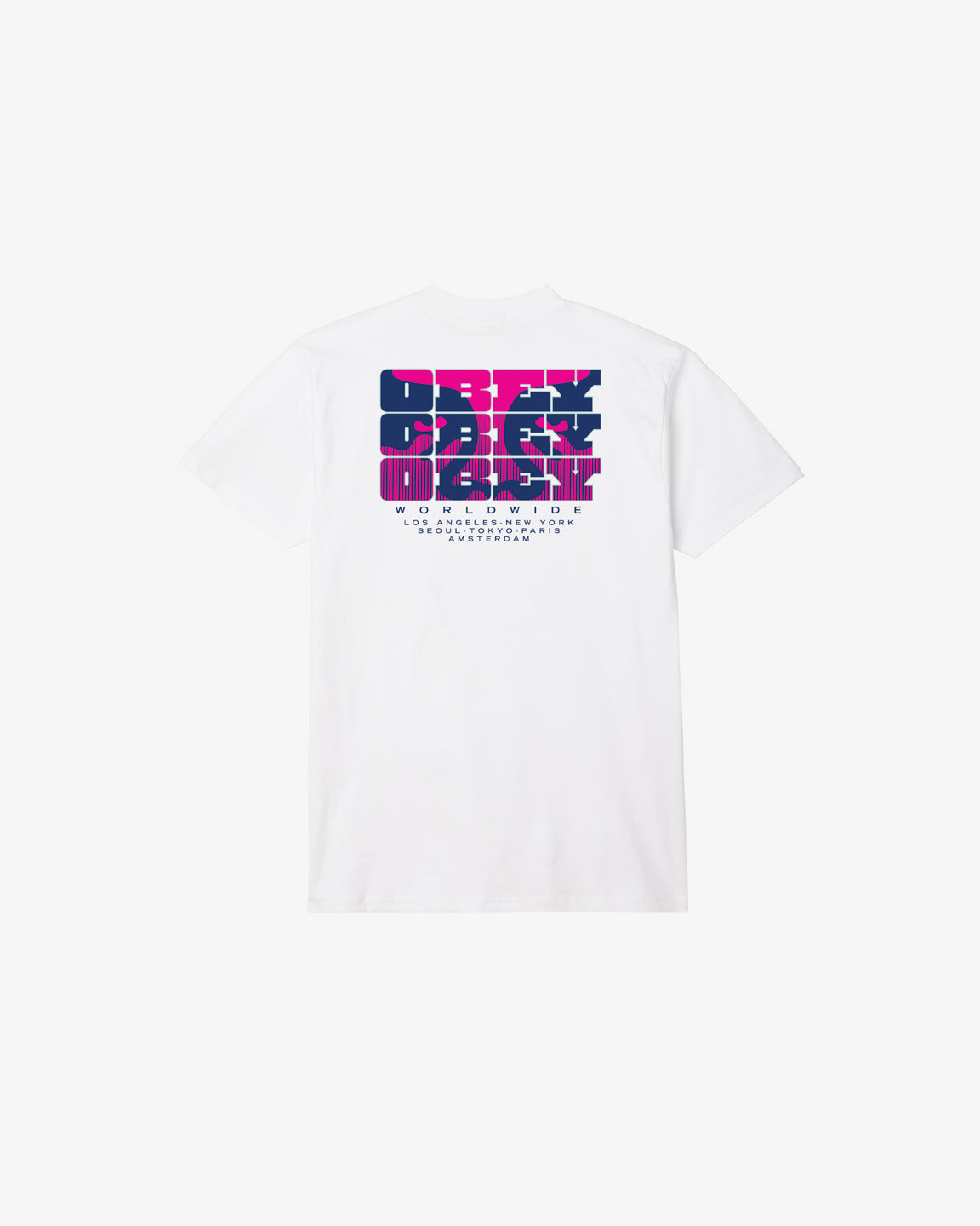 obey brick by brick classic t shirt white