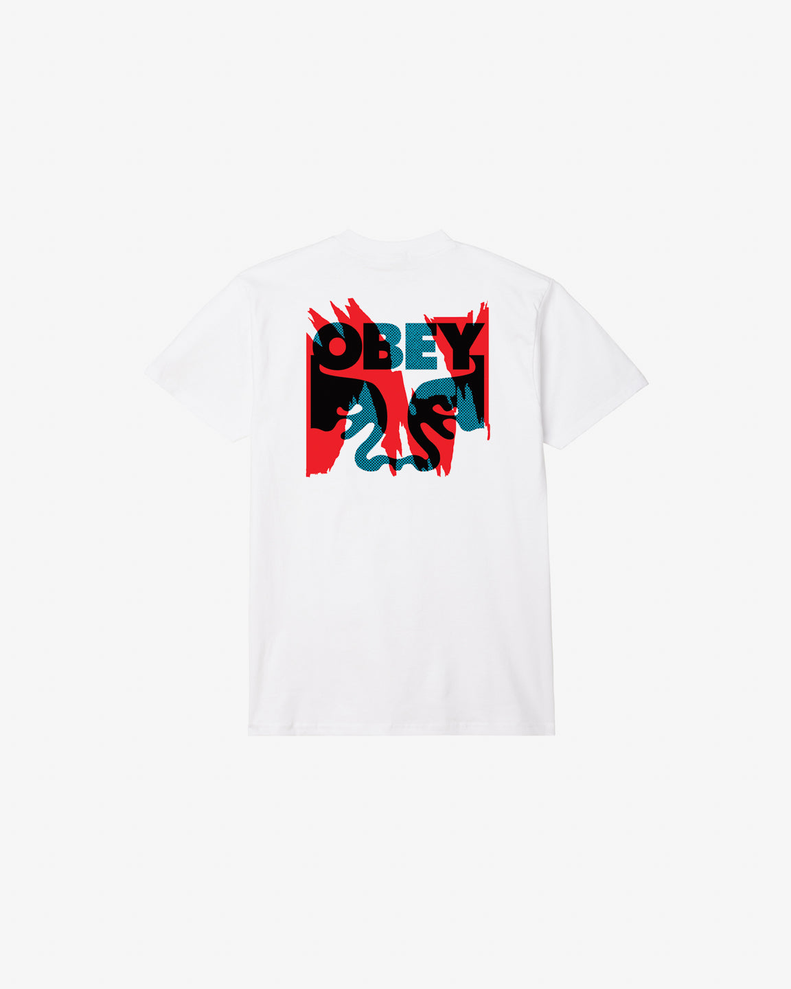 obey torn posters icon classic t shirt white