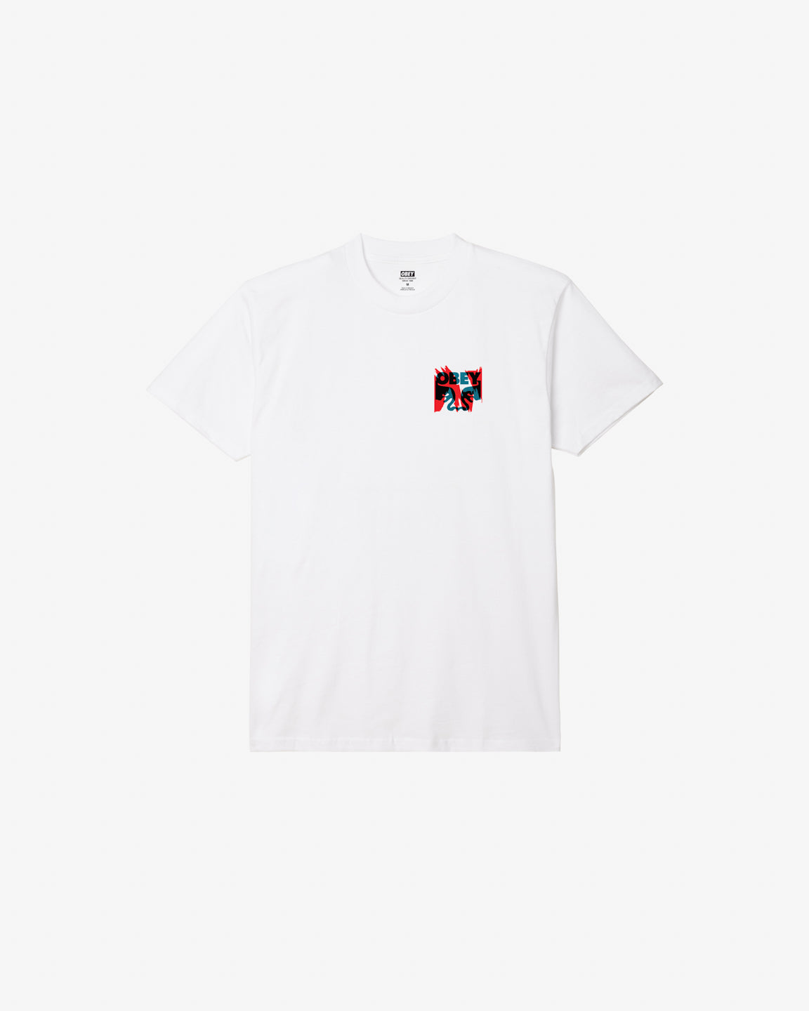 obey torn posters icon classic t shirt white