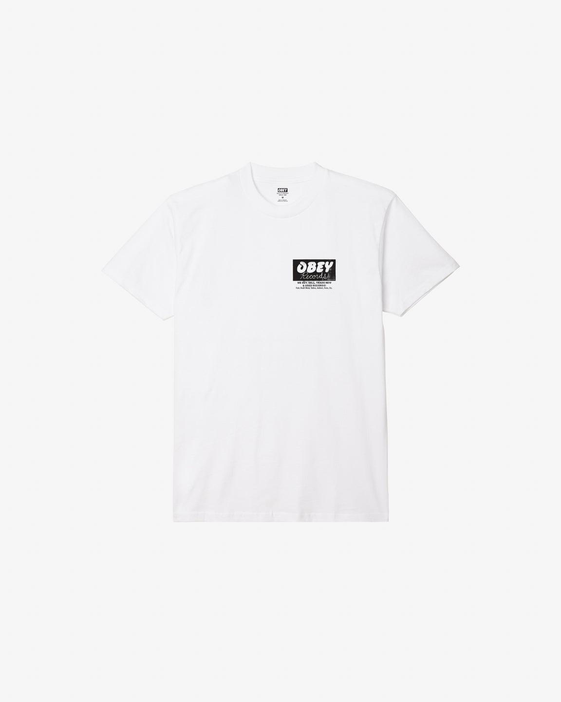 obey records buy sell trade classic t shirt white