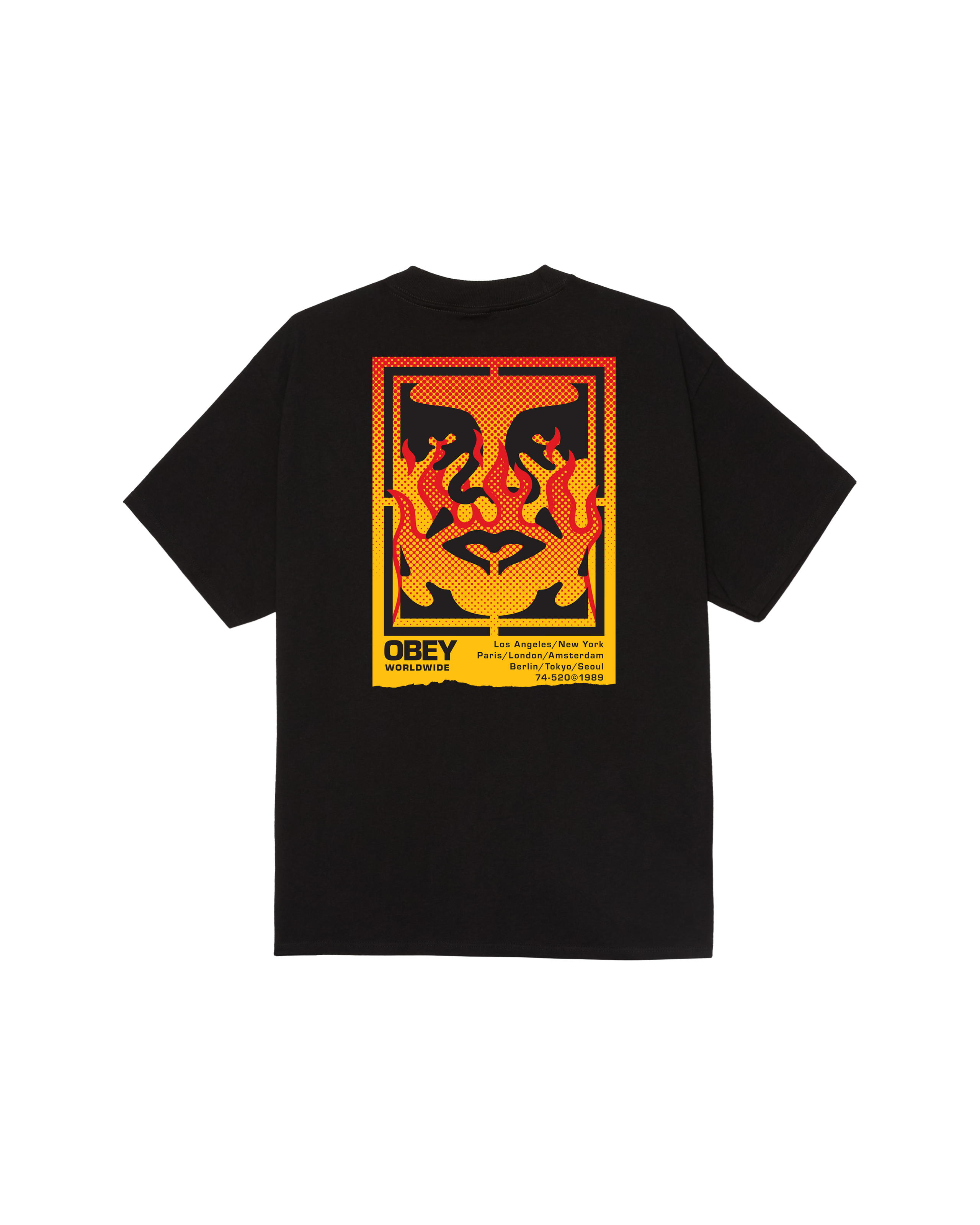★OBEY/オベイ★Icon Stencil Flame T-Shirt Tシャツ 関税込★ ICON STENCIL FLAME CLASSIC T-SHIRT – OBEY CLOTHING EU