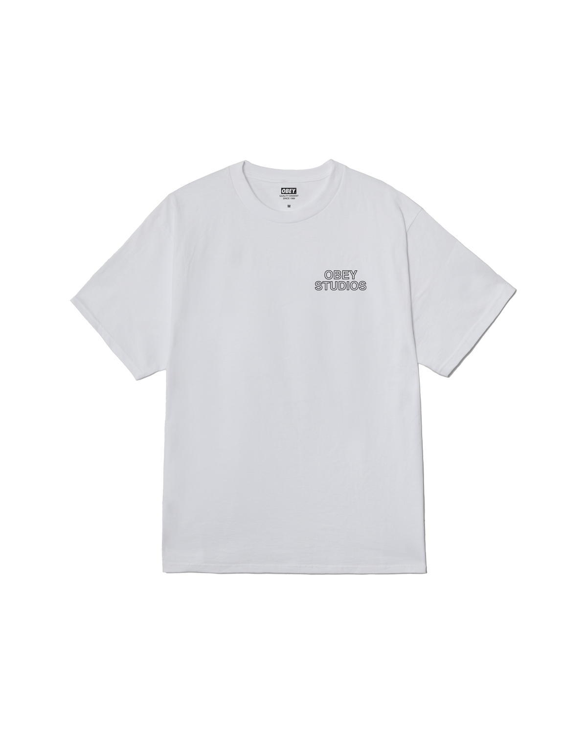 obey studios palette classic t shirt white