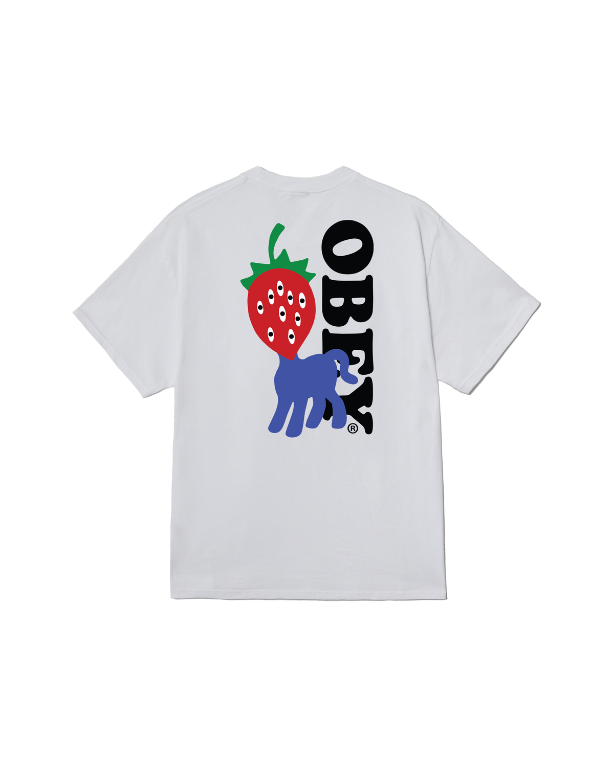 obey strawberry classic t shirt white