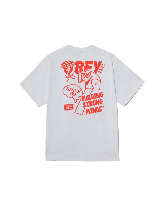 obey building strong minds classic t shirt white