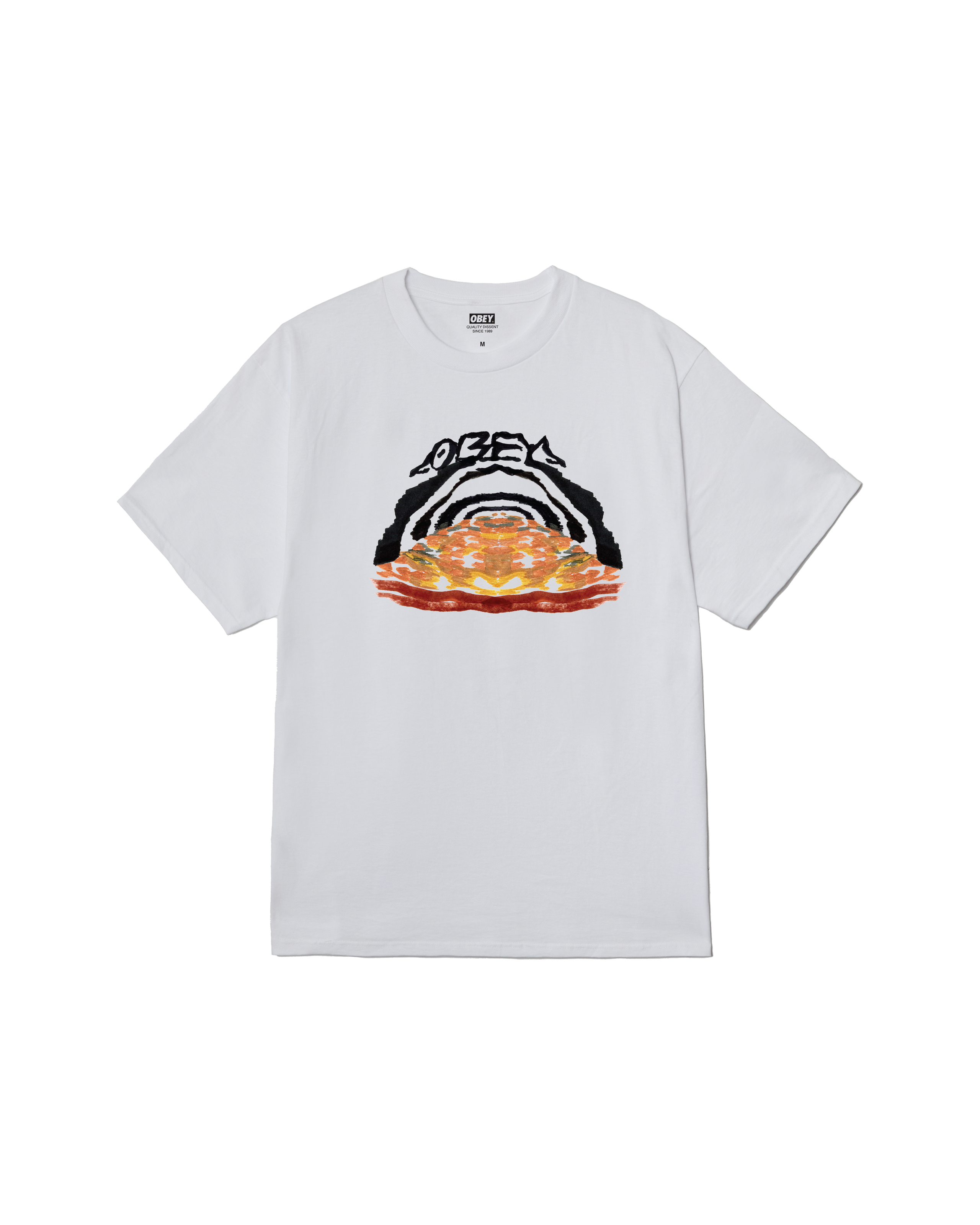 obey take the leap classic t shirt white