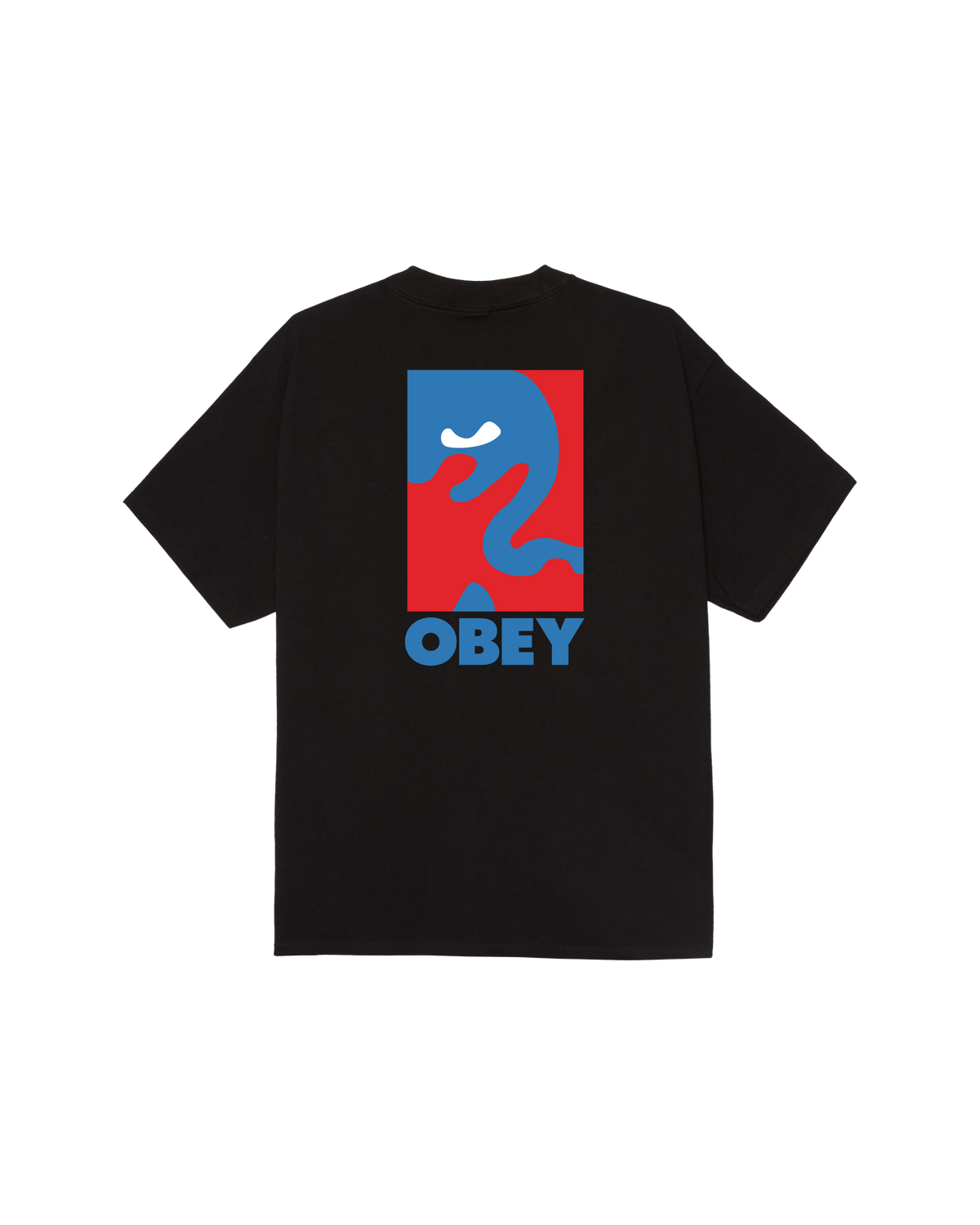 obey cropped icon classic t shirt black