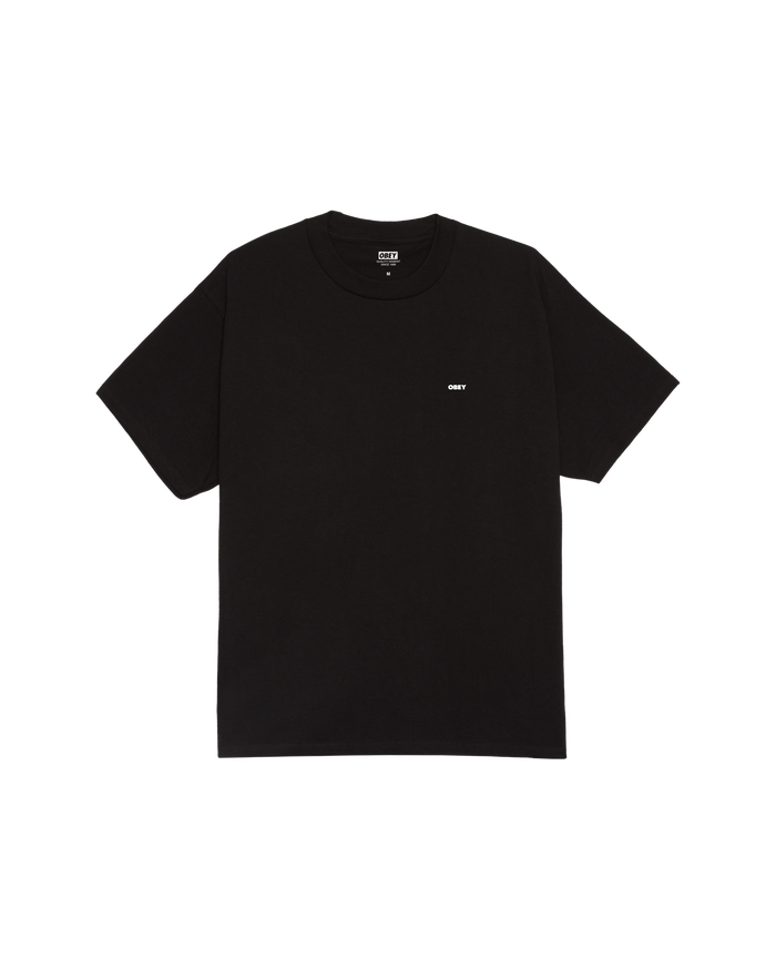 obey cropped icon classic t shirt black