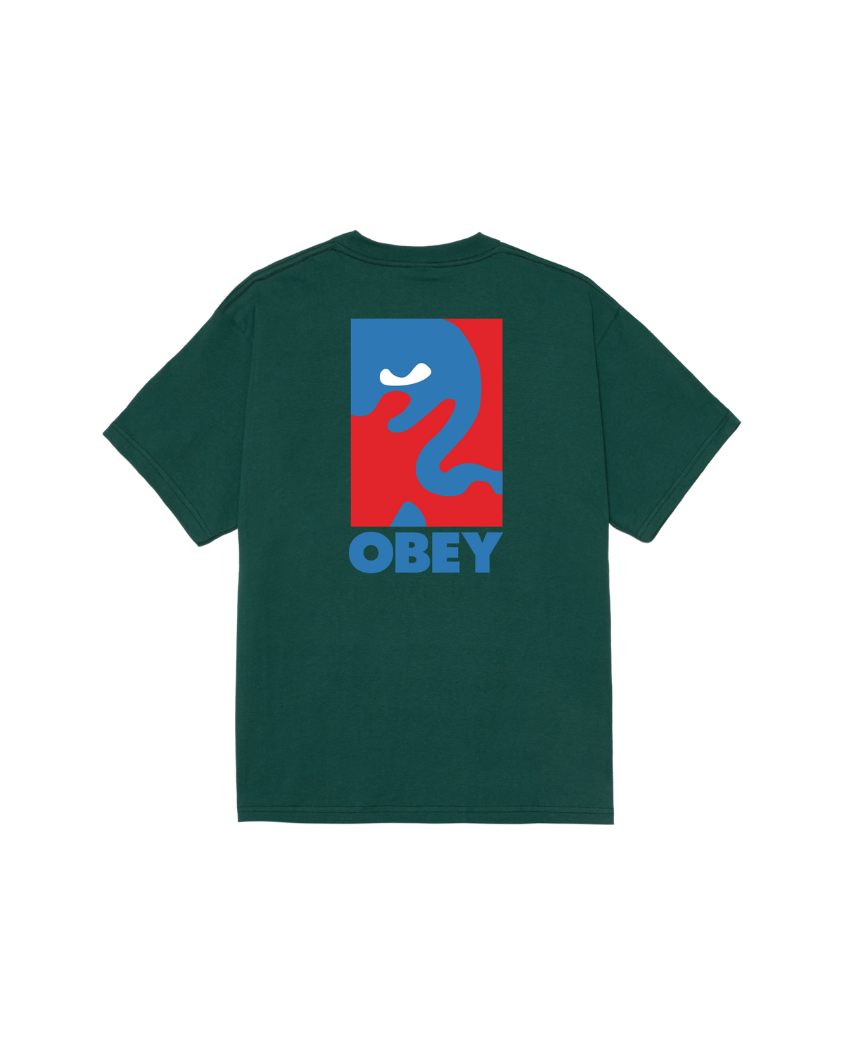 obey cropped icon classic t shirt rain forest