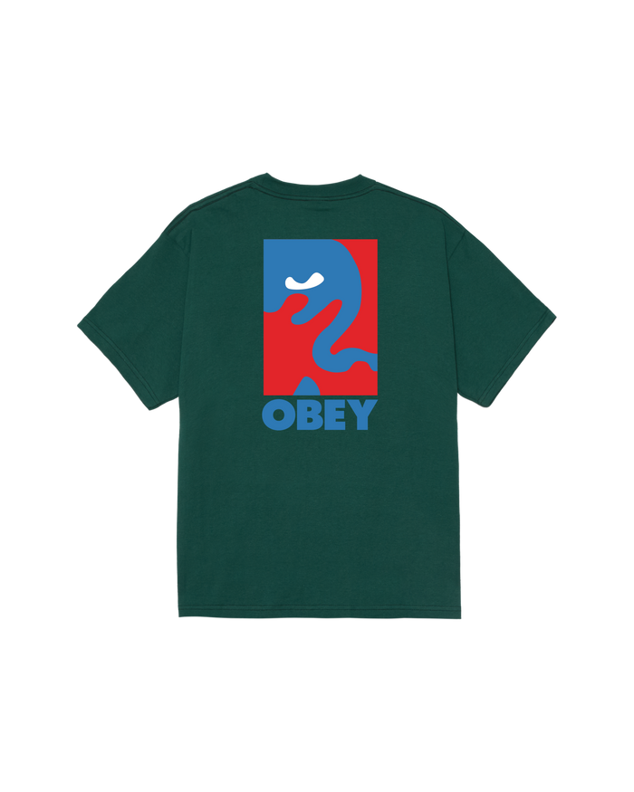 obey cropped icon classic t shirt rain forest