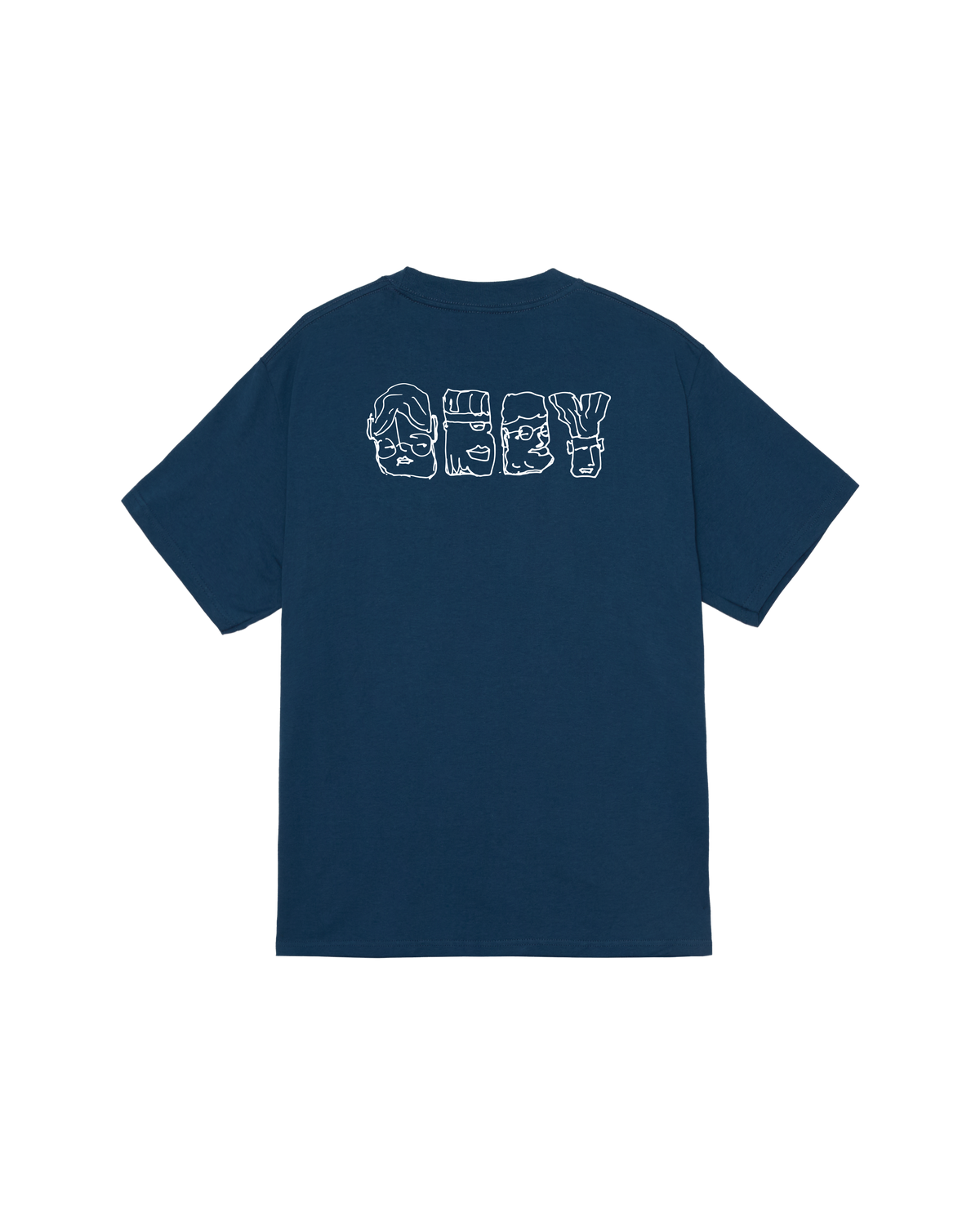obey abstract things classic t shirt harbor blue