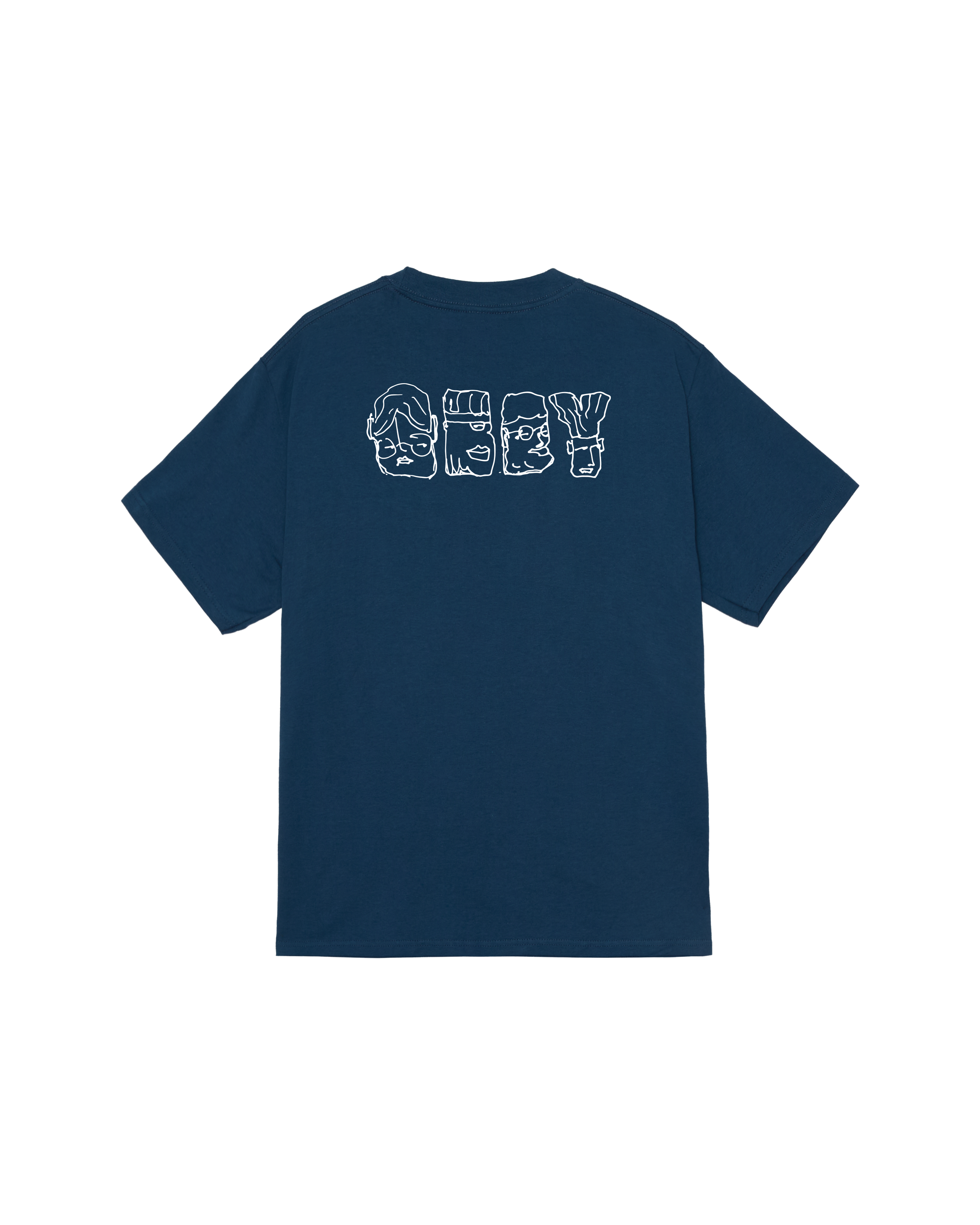 obey abstract things classic t shirt harbor blue