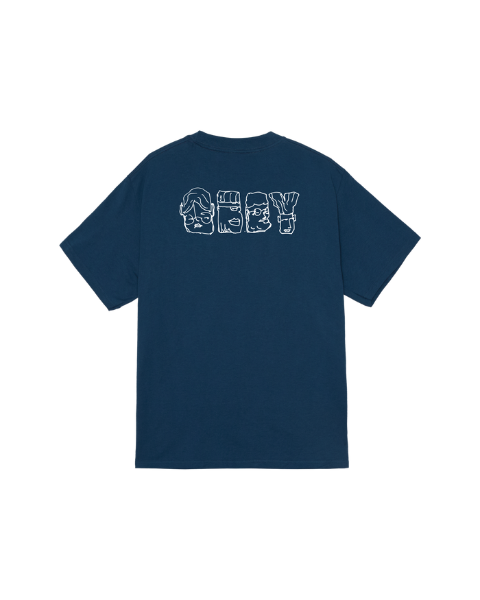 obey abstract things classic t shirt harbor blue