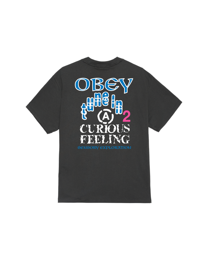 obey sensory exploration classic t shirt vintage black