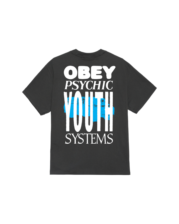 obey psychic youth systems classic t shirt vintage black