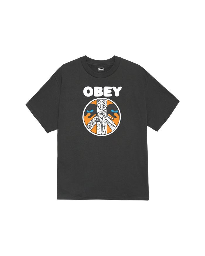 obey psychic youth systems classic t shirt vintage black