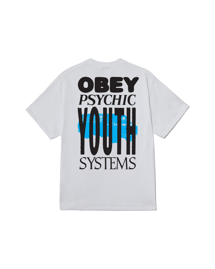 obey psychic youth systems classic t shirt white