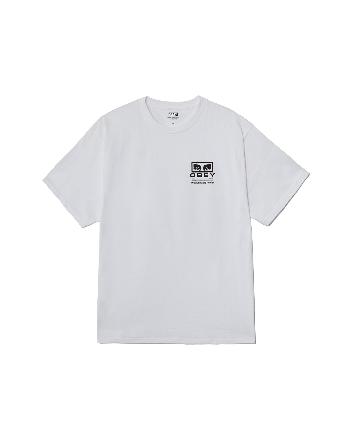 obey permission classic t shirt white