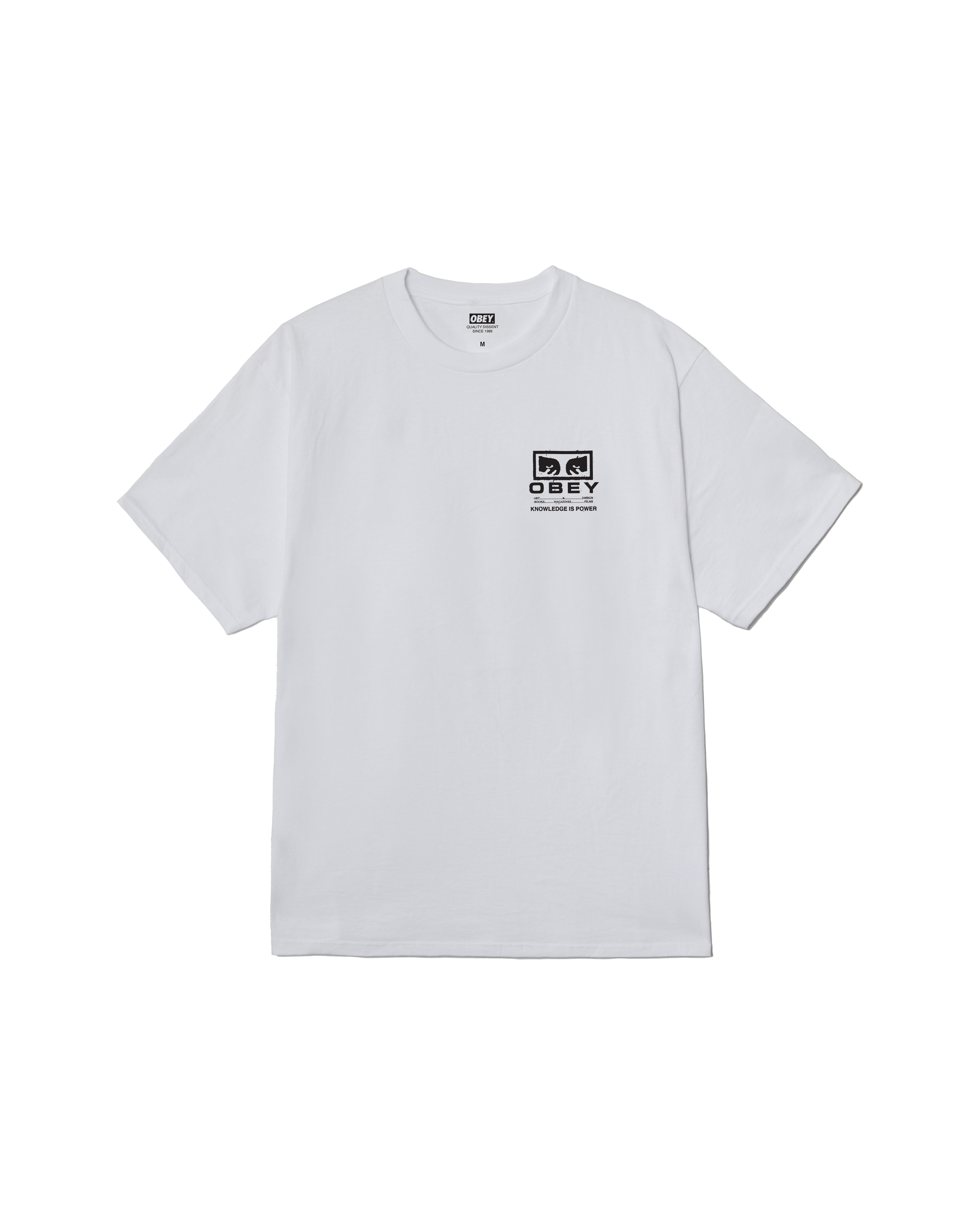 obey permission classic t shirt white