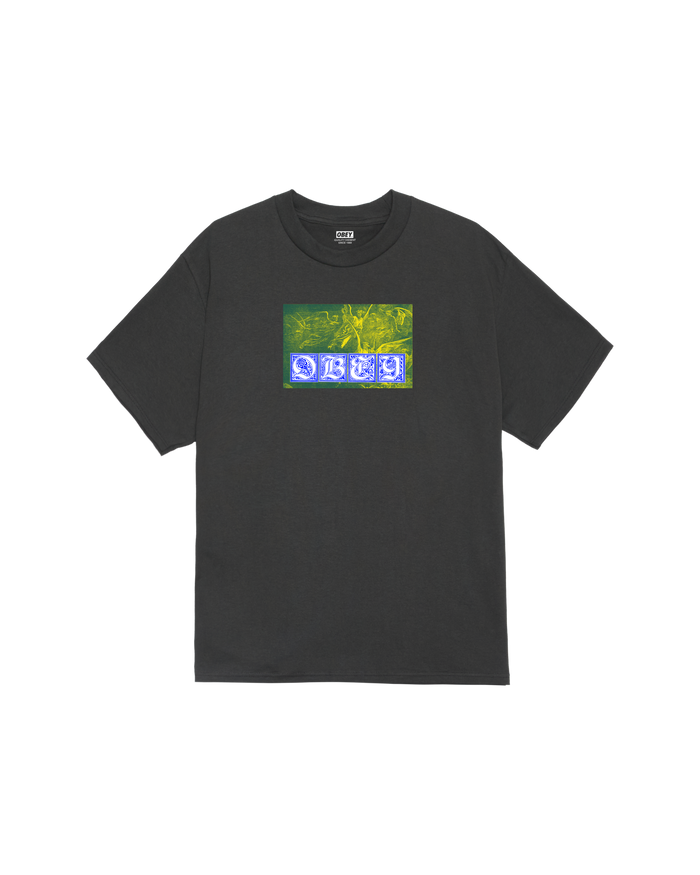 obey angels classic t shirt vintage black