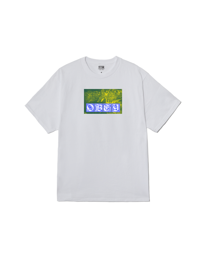 obey angels classic t shirt white