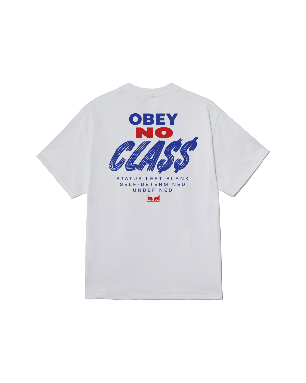 obey class dropout classic t shirt white