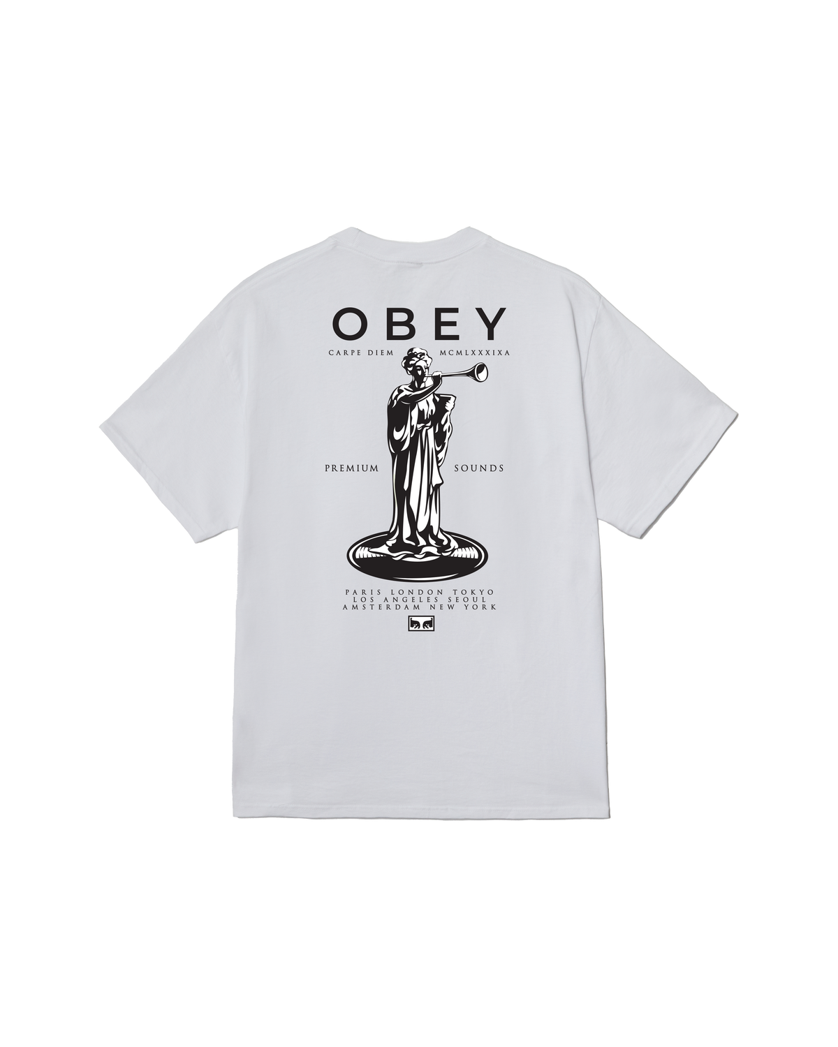 obey premium sounds classic t shirt white