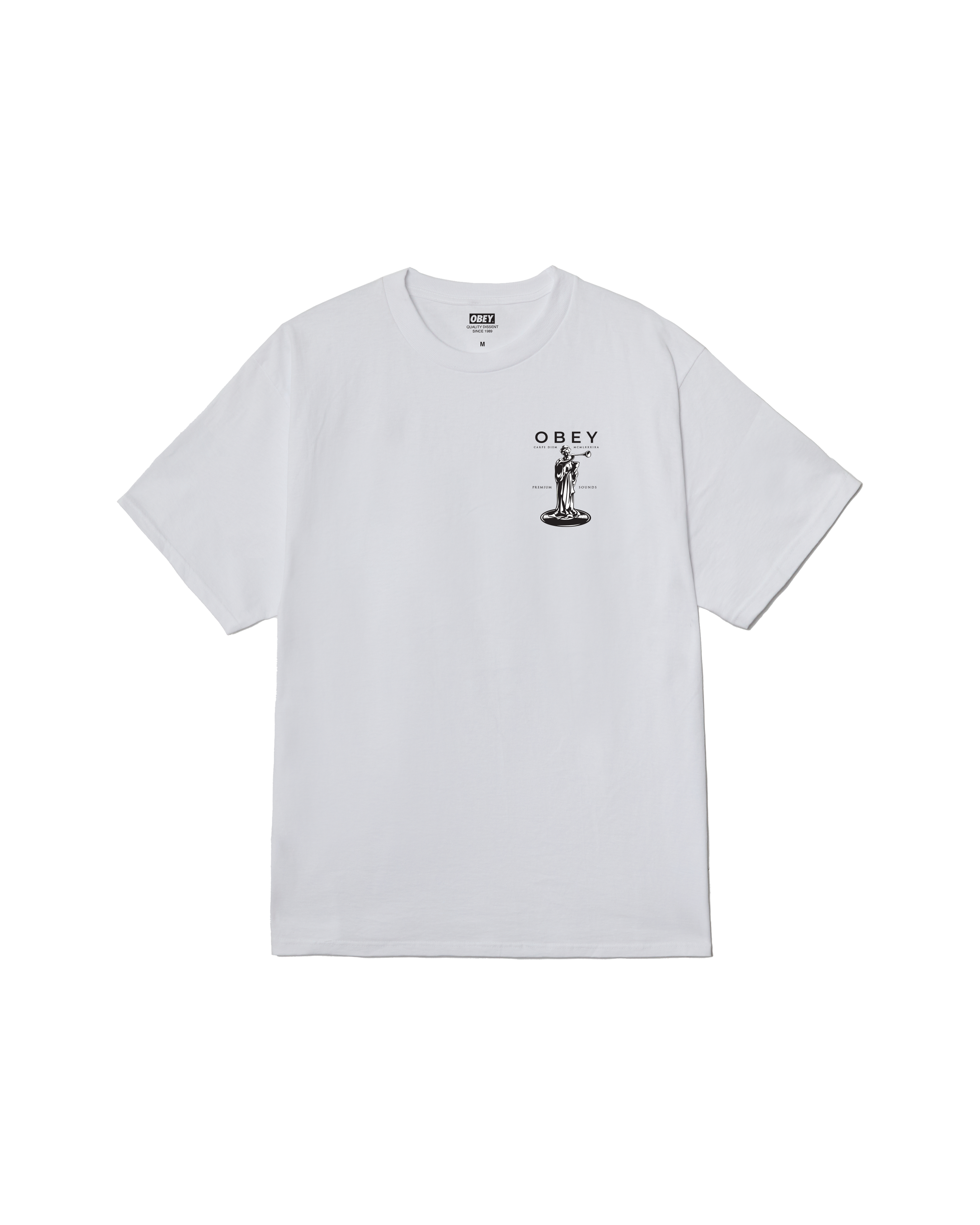 obey premium sounds classic t shirt white