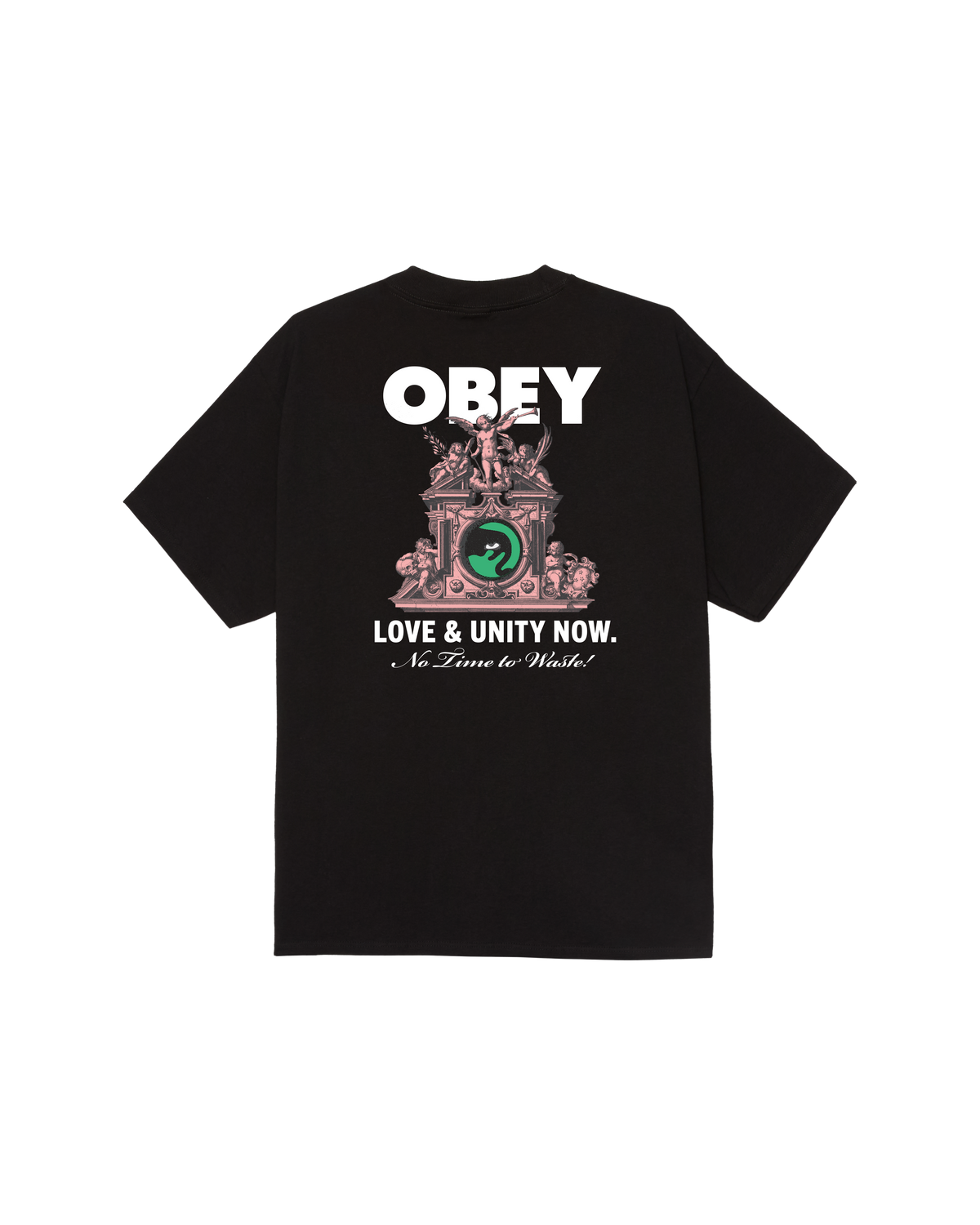 obey love unity now classic t shirt black